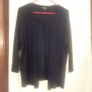 Beautiful 1X Navy Cardigan by Premise Woman